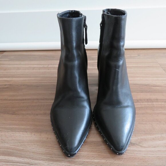TONY BIANCO Bailey Leather Studded Booties Boots in Black Albany - Size US 6.5 - Picture 11 of 16